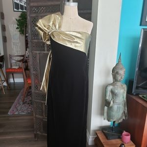 Vintage Velvet Evening Dress